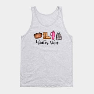 Winter Vibes Winter Basics Belt Bag Stanley Cup Tank Top